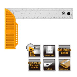 ESCUADRA ANGULO INDUSTRIAL 90GRADOS 30MM 12PULG HAS123002