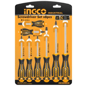 ATORNILLADOR INGCO JGO. 8 PIEZAS  HKSD0828