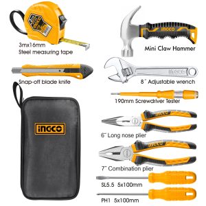 ESTUCHE  HERRAMIENTAS DIVERSAS 9PIEZAS HKTH10809