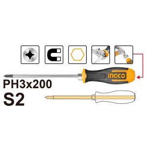 ATORNILLADOR PHILLIPS REFORZADO 3 X 200MM HGTS68PH3200