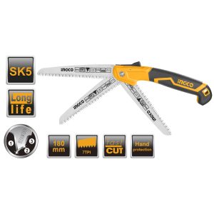 SERRUCHO INGCO PODAR  PLEGABLE 7  DTES. 3 FILOS  HFSW1808