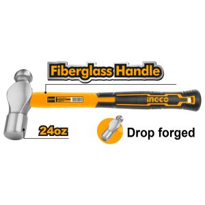 MARTILLO INGCO MECANICO M/FIBRA VIDRIO 24 OZ./660 GRS. HBPH88024