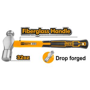 MARTILLO INGCO MECANICO M/FIBRA VIDRIO 32 OZ./900 GRS. HBPH88032
