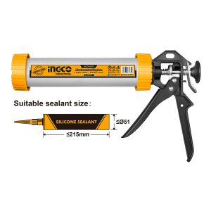 PISTOLA INGCO ALUMINIO P. APLICAR SILICONA  9  HCG0109