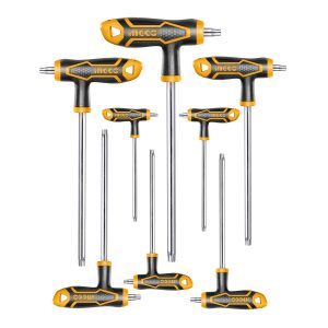 JUEGO LLAVE ALLEN Y TORX TIPO T 8 PIEZAS T10-T50 HHKT8083