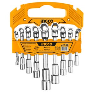 JUEGO LLAVES CORONA 9 PIEZAS 7-19 MM CR VA PIPA LASWT0901