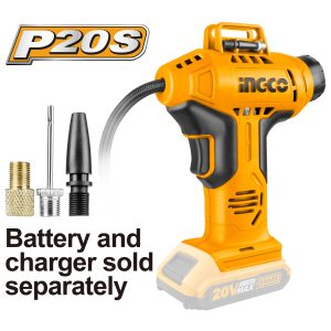 COMPRESOR INFLADOR PISTOLA INGCO 20V S/BAT.S/CARGADOR  CACLI2001