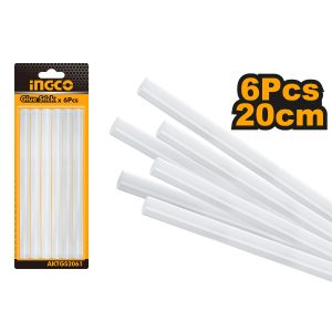 SILICONA INGCO EN BARRAS DE 20 CMS. JGO.6 PCS.  AKTGS2061