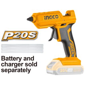 PISTOLA SILICONA INGCO INALAMB.20V S/ BATERIA S/CARGADOR  CGGLI2001