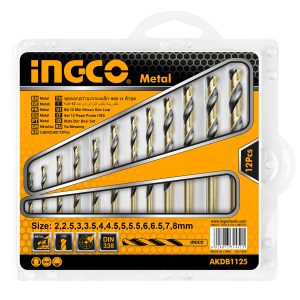 JUEGO BROCAS METAL ESTUCHE AR 12 PIEZAS 2-8 MM