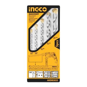 BROCA SDS INGCO  JGO. 5 PZS  4,0 A 10,0 MM  AKDB3055
