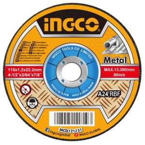 DISCO CORTAR INGCO METAL    4.1/2  X 3/64 X 7/8  MCD121151