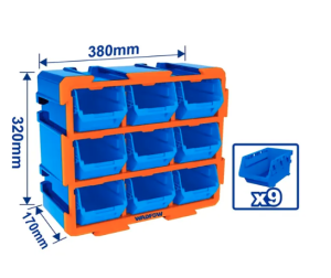 CONTENEDOR APILABLE 9 PZS WTB8330