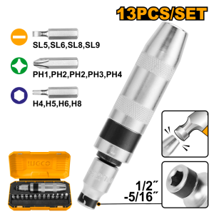 ATORNILLADOR INGCO IMPACTO JGO 13PZS HIDS1301