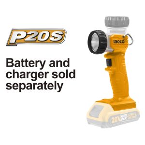 LAMPARA INGCO LED 20V.-5W S/BAT.S/CARGADOR CWLI2038