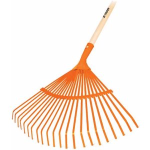 RASTRILLO BARRE HOJAS TRUPER 22 DIENTES CON MANGO DE MADERA