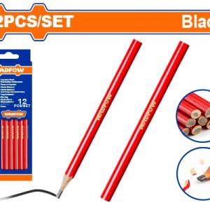 SET X 12 LAPIZ CARPINTERO NEGRO WADFOW WMQ1512