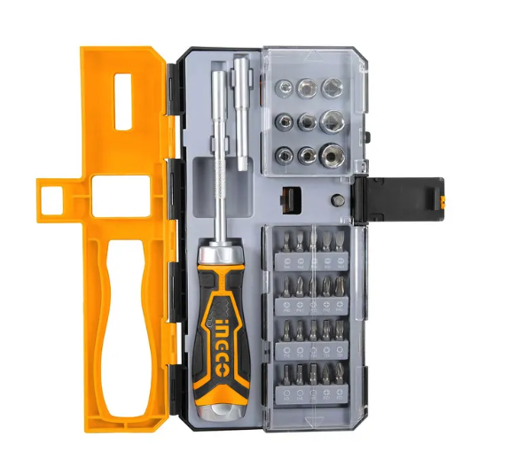 SET DESTORNILLADOR PUNTAS INGCO 33PZS HKSDB0338