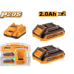 SET 2 BATERÍAS 2AH Y CARGADOR 20V FBCPK1222