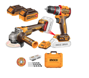 SET TALADRO Y ESMERIL 20V +2 BAT Y CARG. CKLI20273