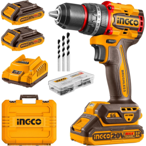 TALADRO PER INDUSTRIAL 20V 13MM 2 BAT + CARG Y ACCES. CIDLI20668