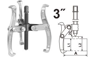 EXTRACTOR DE POLEA 3 MORDAZAS 3" HGP08033