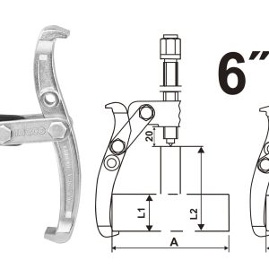 EXTRACTOR DE POLEA 3 MORDAZAS 6" HGP08036