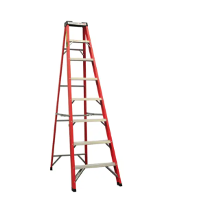 ESCALERA DE TIJERA FIBRA DE VIDRIO 8 ESCALONES FG07
