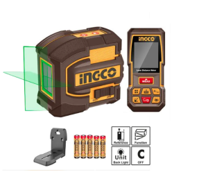 SET NIVEL LASER 0-35M MEDIDOR DE DISTANCIA 0-70M COSLL0401