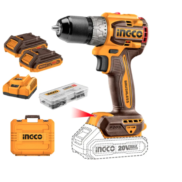 TALADRO BL INDUSTRIAL + 2 BAT Y CARG 13MM CDLI20602