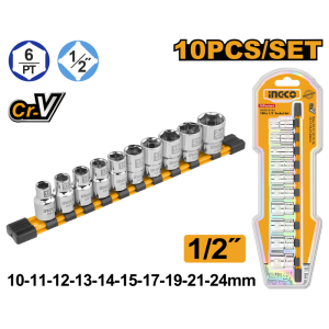 LLAVE DADO 1/2" DR 10PZS HKTS12103
