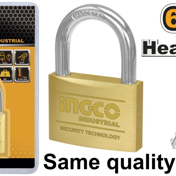 CANDADO INGCO 60 MM C/3 LLAVES DBPL0602