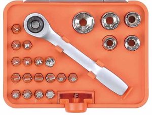 LLAVE DADO Y PUNTA TACTIX 23PZS MINI CHICHARRA 900204