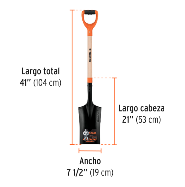 PALA RECTA C/MANGO Y CORTO PES-P