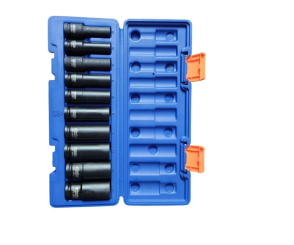SET DADOS DE IMPACTO LARGOS 10PZS 1/2" WADFOW WMS2D02