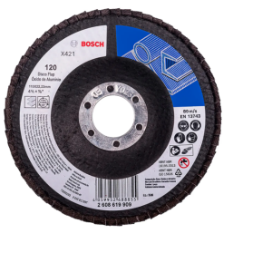 DISCO TRASLAPADO FLAP BOSCH GRANO 120 2608619909