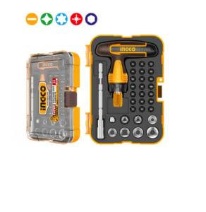 SET DESTORNILLADOR EN T PUNTAS Y DADOS 31PZS HKSDB0318