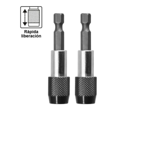 SET ADAPTADOR PUNTAS 1/4 60MM 2PZS ABH20601