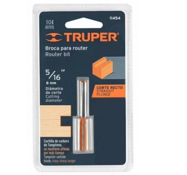 FRESA RECTA DE DOS FILOS 5/16XA BROU-R2516