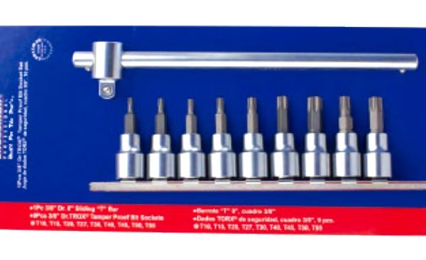 LLAVE DADO CROSSMAN TAMPER TORX JUE 10PZS 87-051