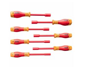 SET DESTORNILLADOR HEX AISLADO 6-12MM 7 PZAS HKISD0701