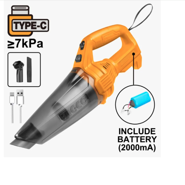 ASPIRADORA INALÁMBRICA 12V 0,5LT USB CVLI2026