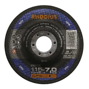 DISCO DE DESBASTE RHODIUS RS72 7" ALPHALINE I 210707
