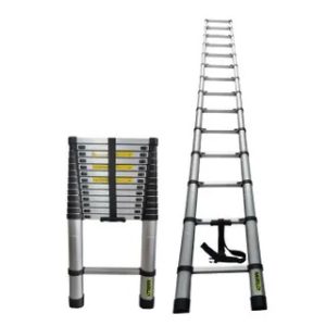 ESCALERA TELESCOPICA PLEGABLE 12 PELDAÑOS 150KG MIRLOJZ410