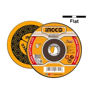 DISCO DE CORTE PLANO METAL E INOX 9" 2MM MCD202303
