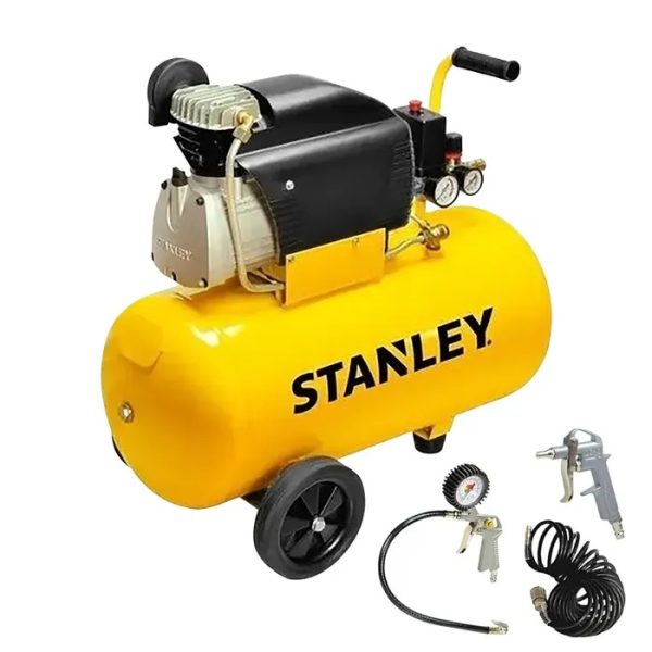COMPRESOR DE AIRE 50LTS + 3 ACSES. STANLEY STC206