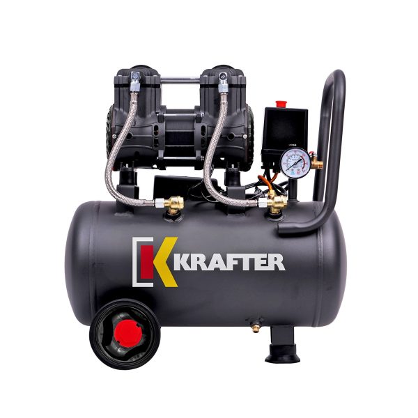 COMPRESOR KRAFTER LIBRE DE ACEITE 24LTS 1,1KW COMPRESOR24L