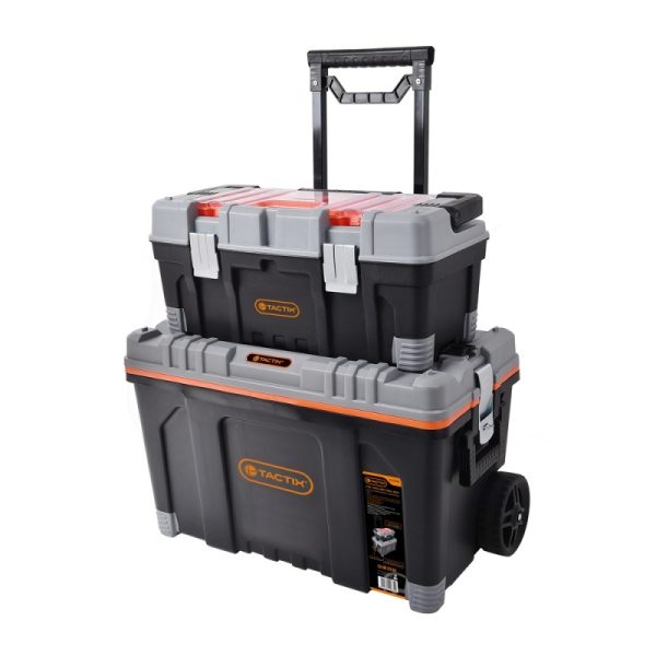 CAJA HERRAMIENTAS TACTIX PLASTICA 26" 2 EN 1 320308