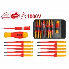 ATORNILLADOR AISLADO INTERCAMBIABLE 1000V 12PZS HKISD1201