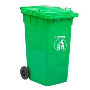 BASURERO 240LTS LUSTER CON RUEDAS VERDE BASURERO240